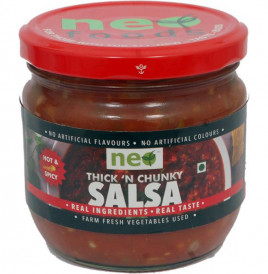 Neo Thick 'N Chunky Salsa (Hot & Spicy)  Glass Jar  330 grams